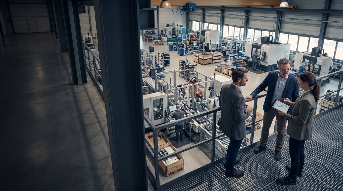 Planer stimmen die Produktionsplanung gemeinsam ab