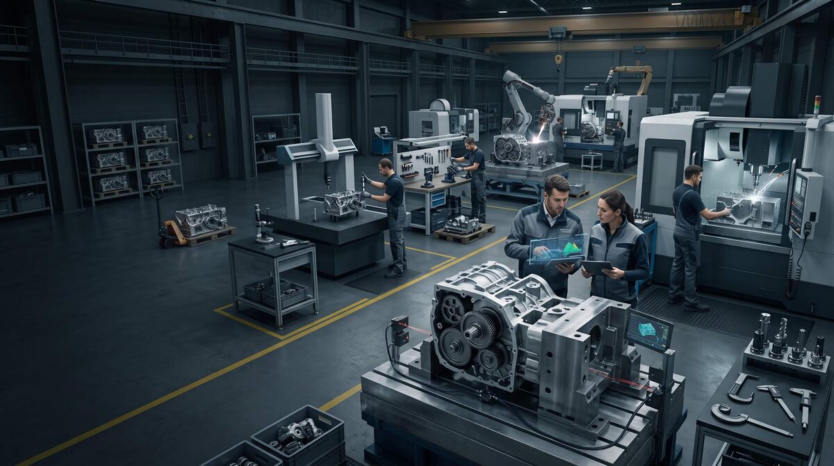 Fertigungsprozess in der industriellen Produktion
